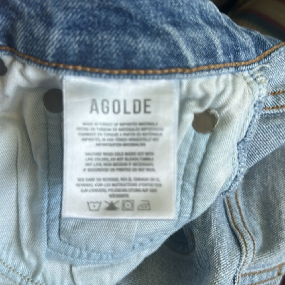 Agolde Riley High Rise Crop Jeans Size 27 - Picture 9 of 10